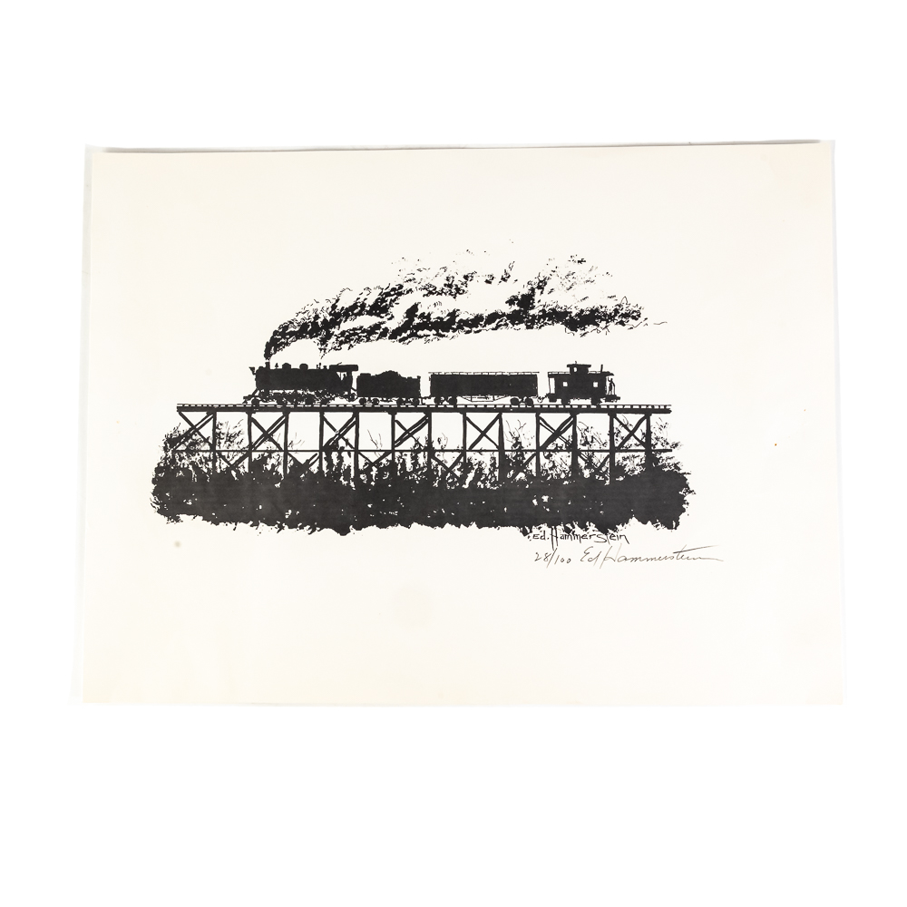 (3) Vintage Railroadiana Art Collection