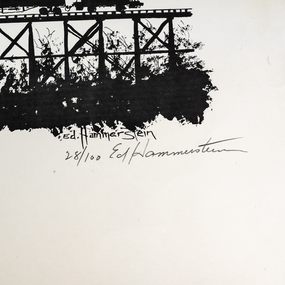 (3) Vintage Railroadiana Art Collection