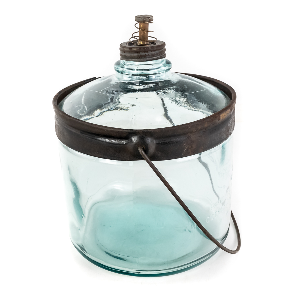 Antique Glass Kerosene Bottle