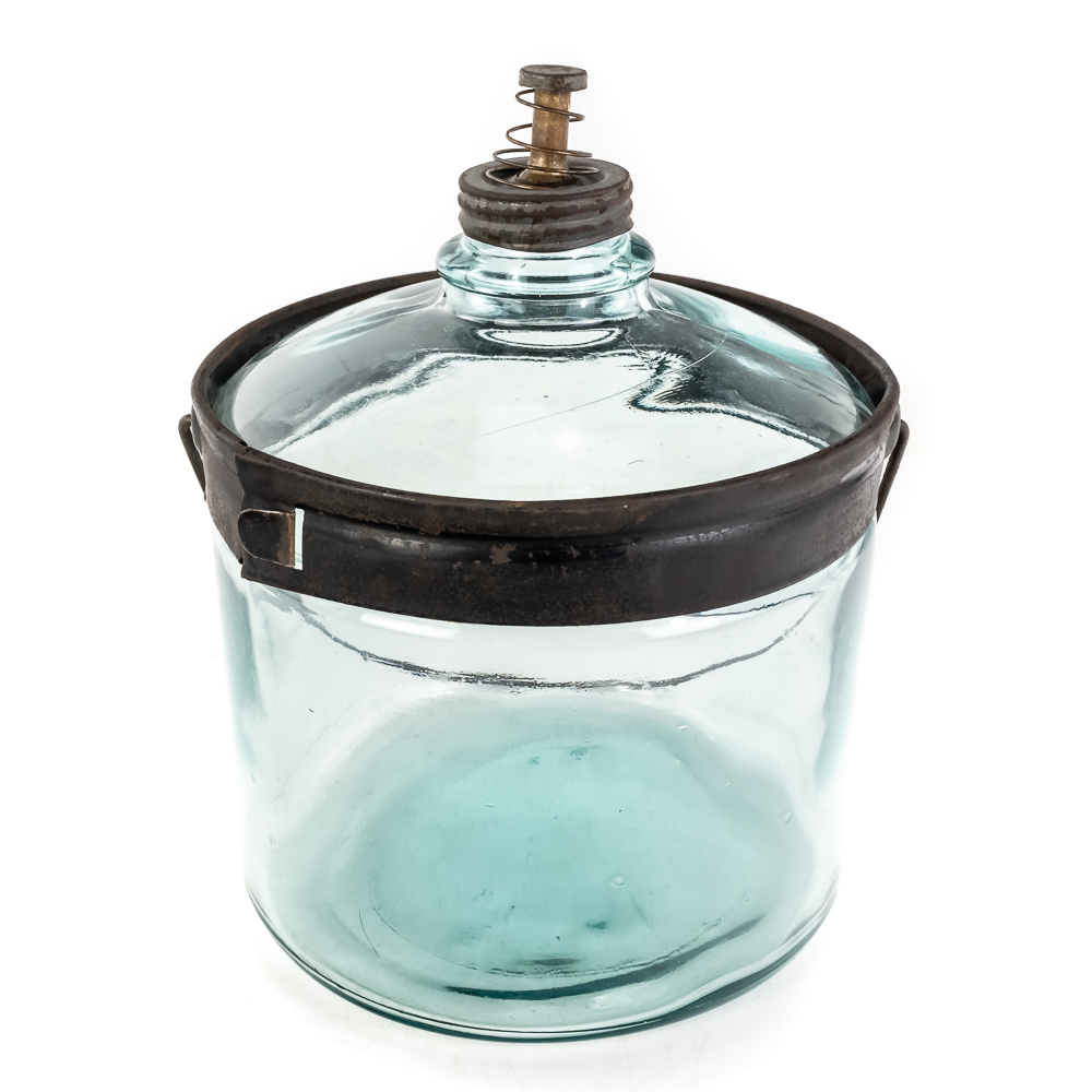 Antique Glass Kerosene Bottle