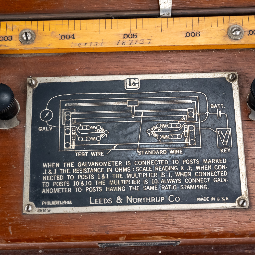 Leeds & Northrup Wheatstone Resistance Bridge