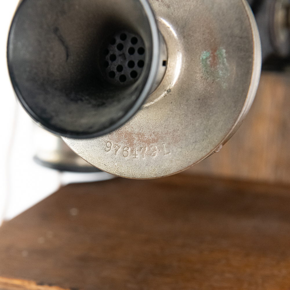 Antique Double Box Wooden Wall-Mounted Telephone