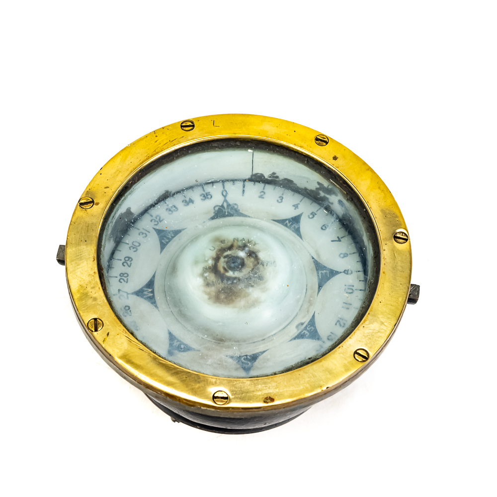 Vintage US Navy Maritime Binnacle Ship Compass