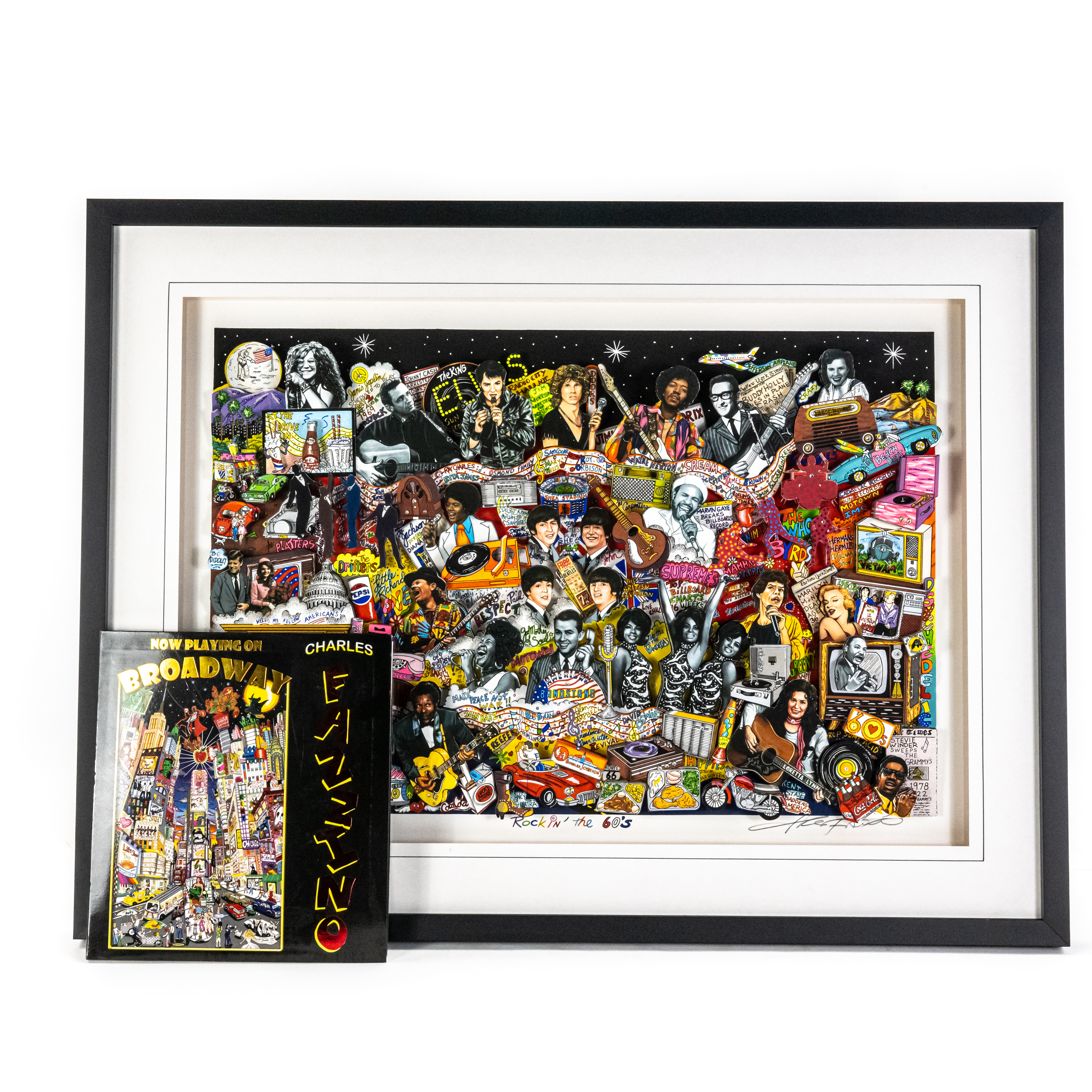 Charles Fazzino Rockin in the 60s Framed 3D Litho