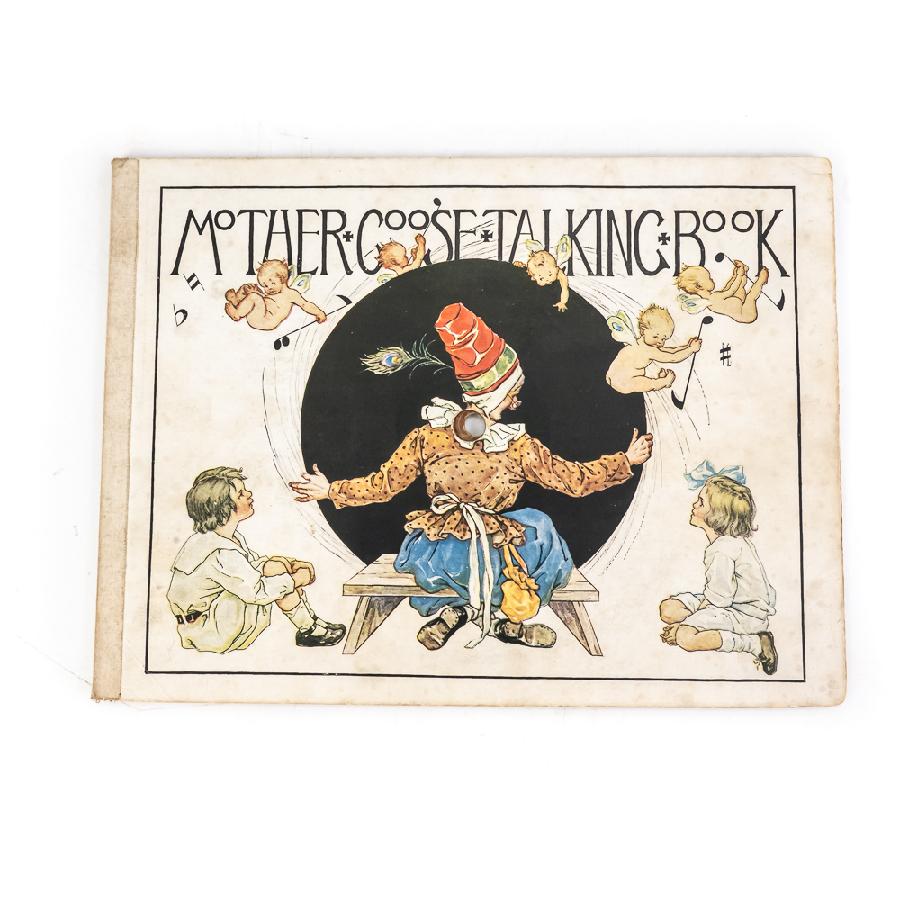 (3) Antique Children's Talking Record Books