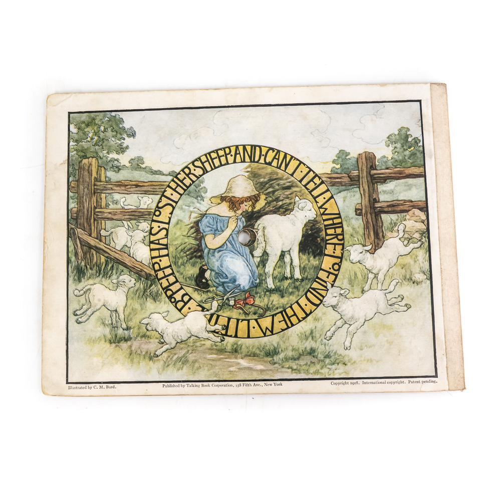(3) Antique Children's Talking Record Books