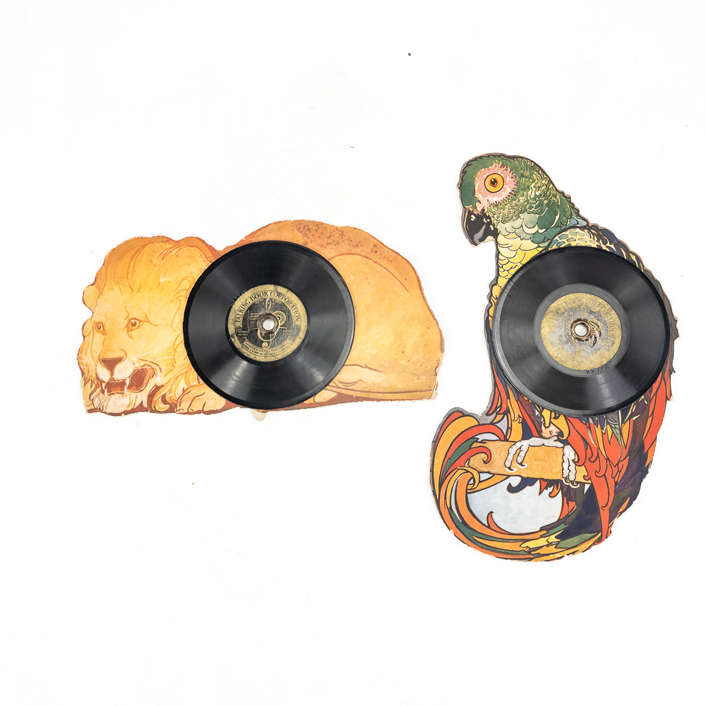 (2) Antique "I Am A Parrot & "I Am A Lion" Records