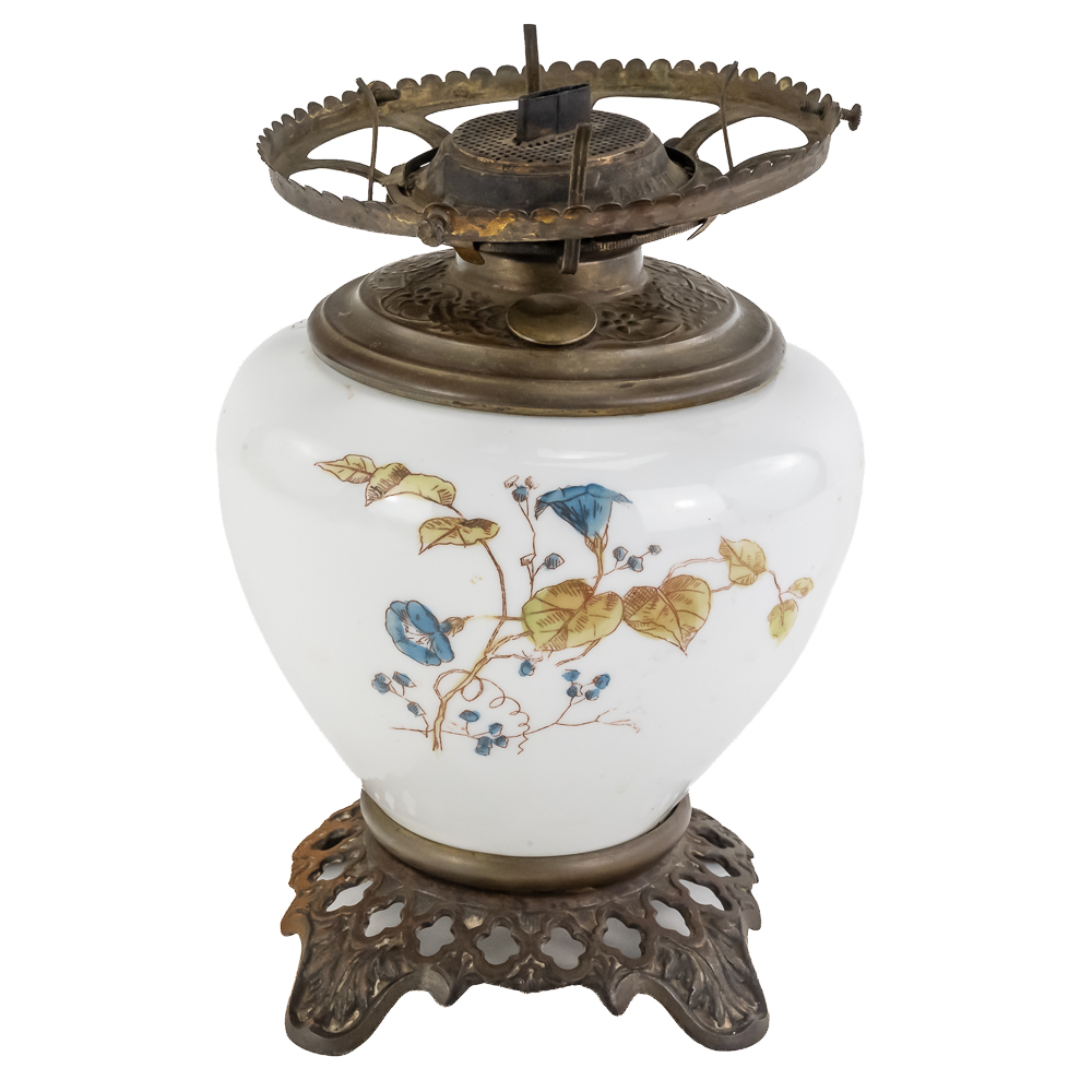 Victorian Gone with the Wind Oil Lamp - Base Only