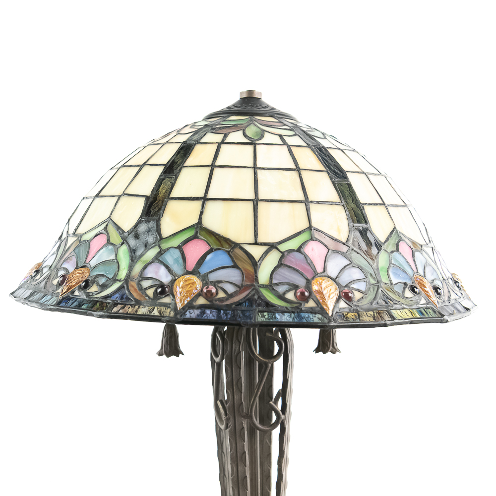 (4) Modern Tiffany-Style Lamp Collection