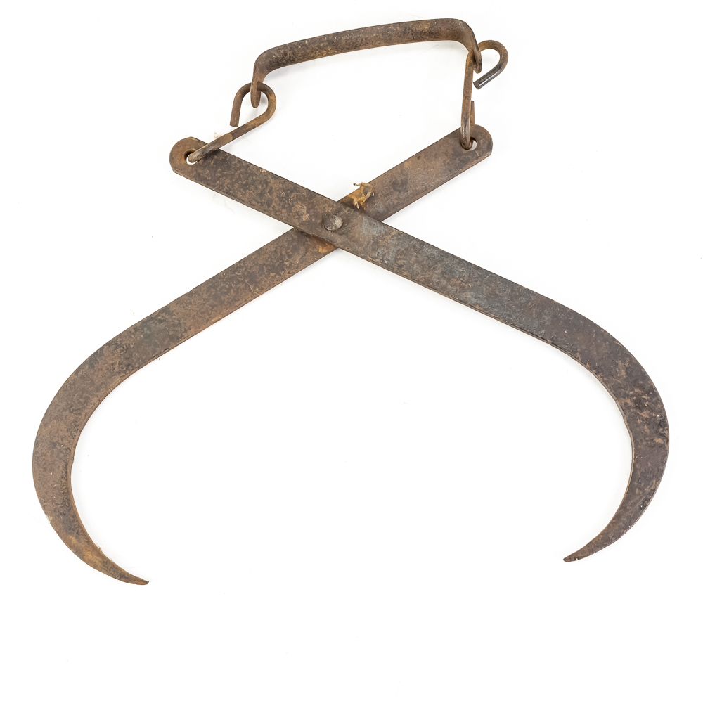 (4) Antique Ice Tongs/Hay Bale Lifters