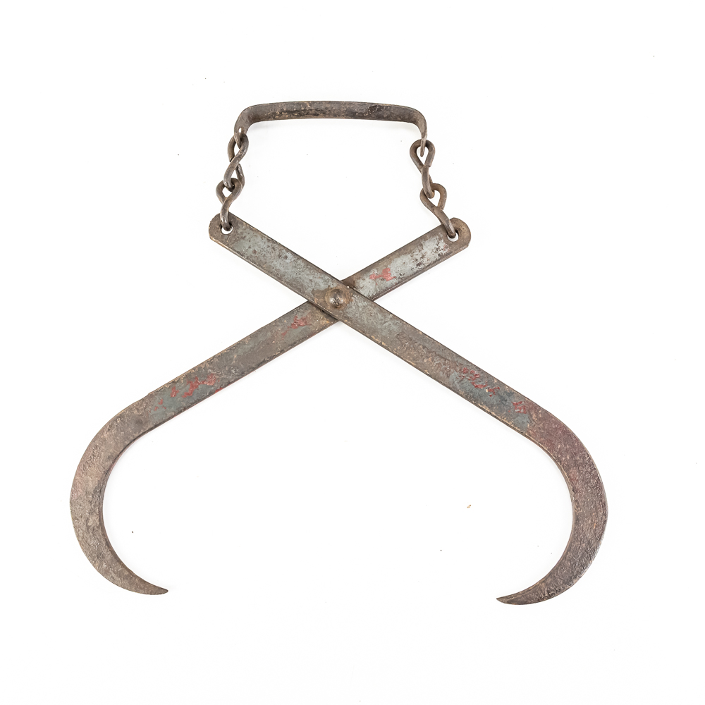 (4) Antique Hudson Forge & Gifford-Wood Ice Tongs