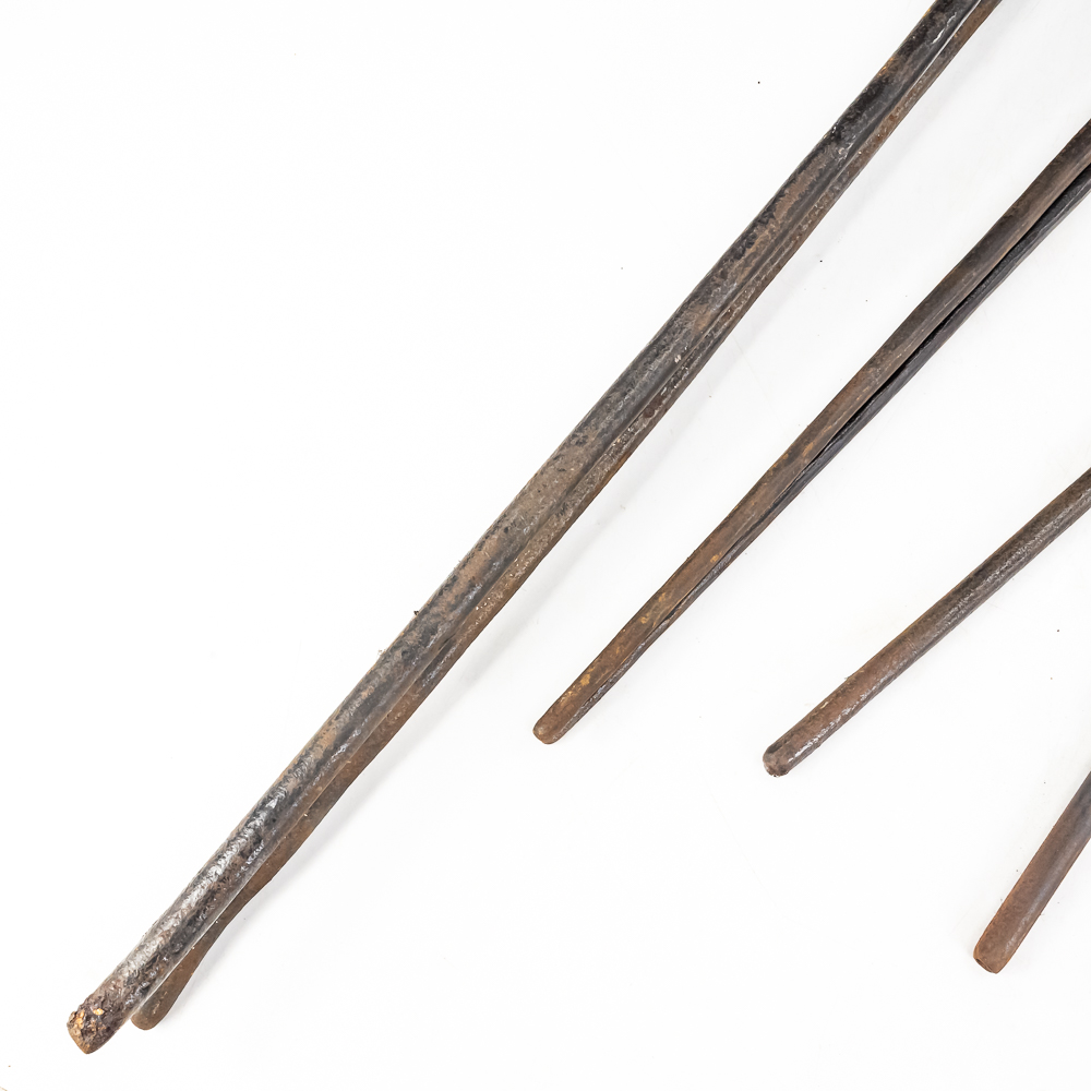 (5) Hand-Forged Blacksmith Tongs & Tools