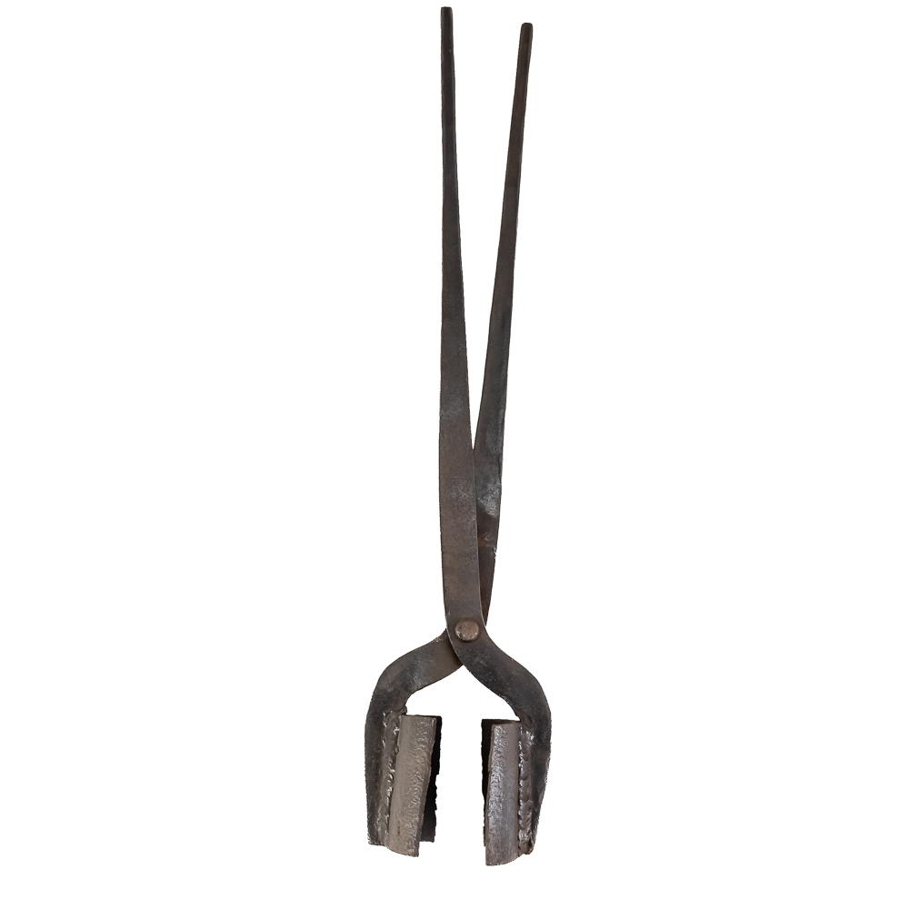 (1) Hand-Forged Custom Crucible Tongs