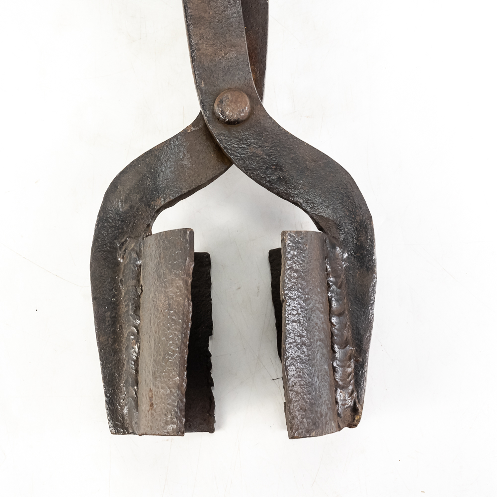 (1) Hand-Forged Custom Crucible Tongs