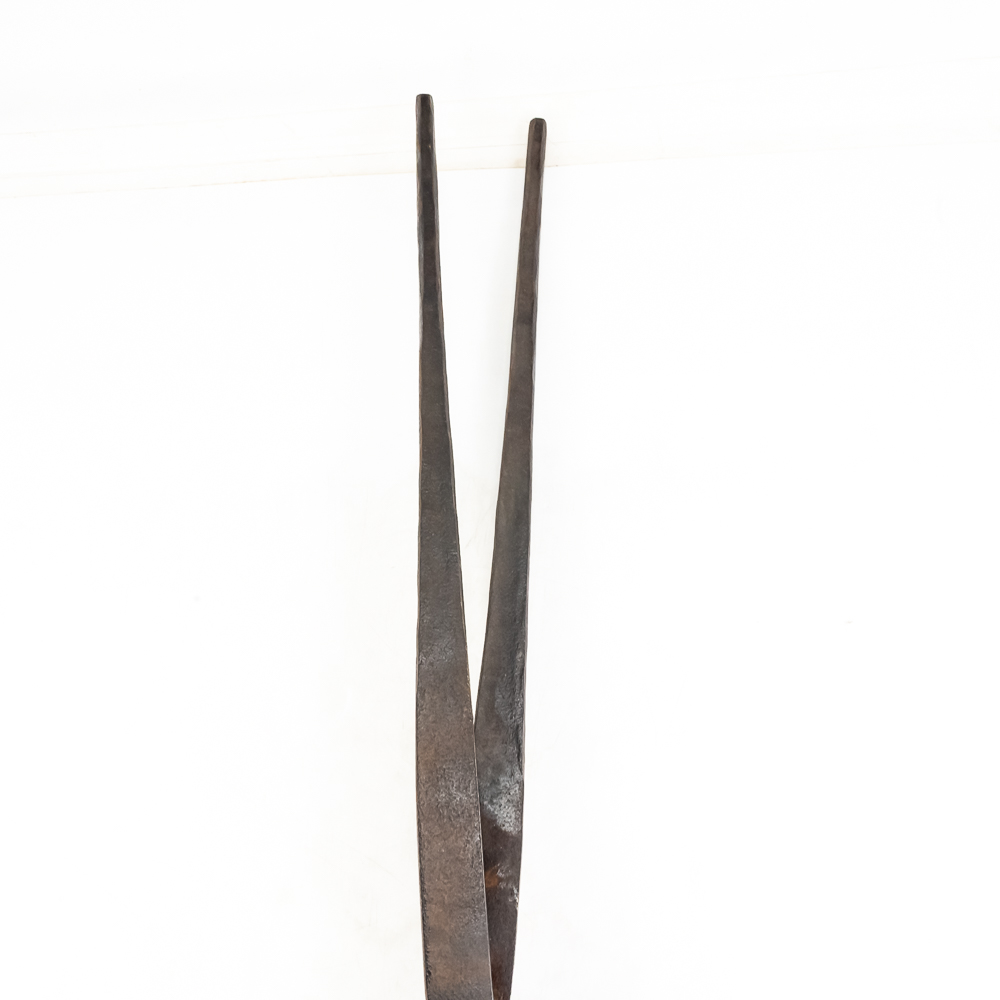 (1) Hand-Forged Custom Crucible Tongs