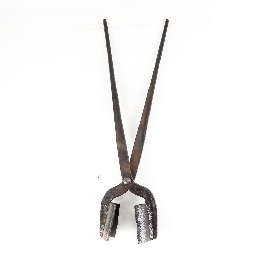 (1) Hand-Forged Custom Crucible Tongs
