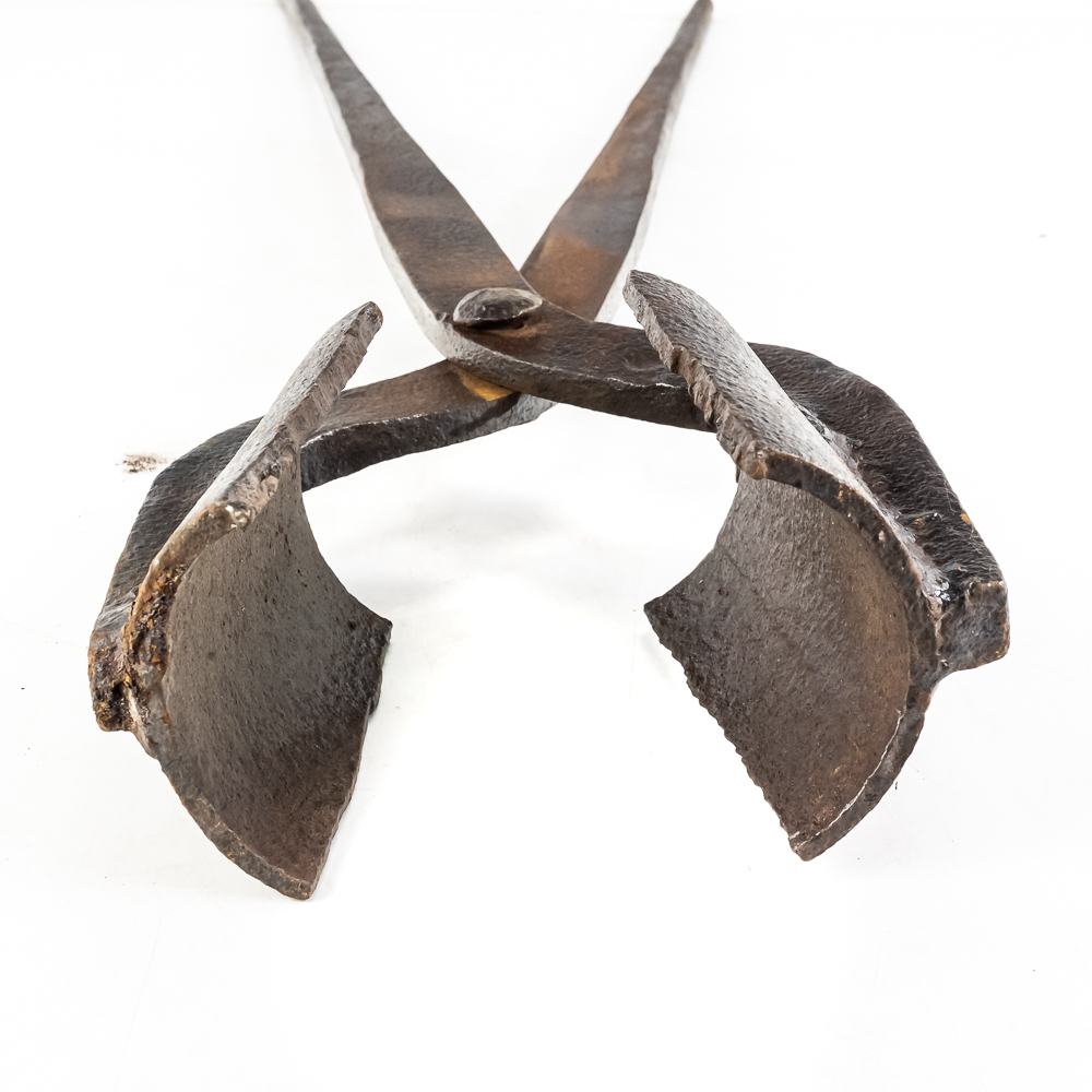 (1) Hand-Forged Custom Crucible Tongs