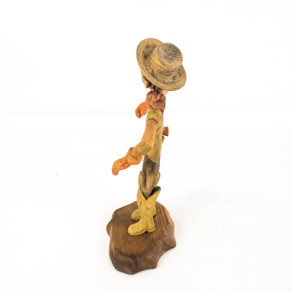 Hand-Carved Wooden Folk Art - Three Friends