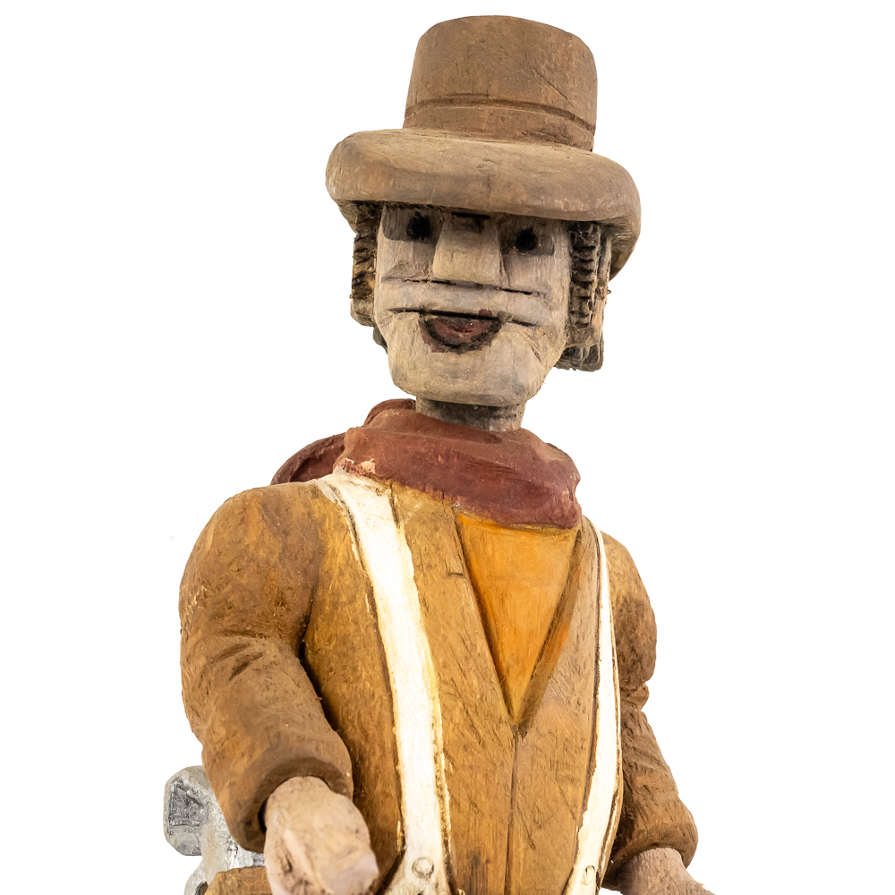 Hand-Carved Wooden Folk Art - Jesse James