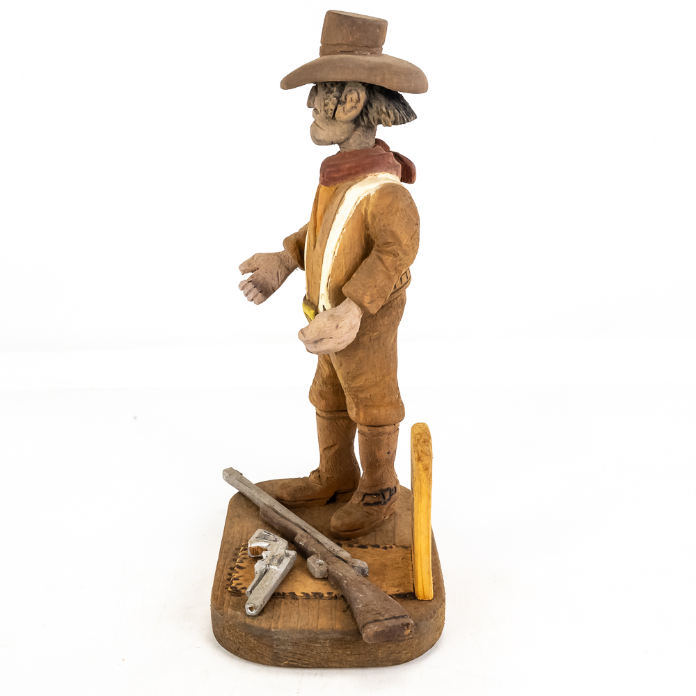 Hand-Carved Wooden Folk Art - Jesse James