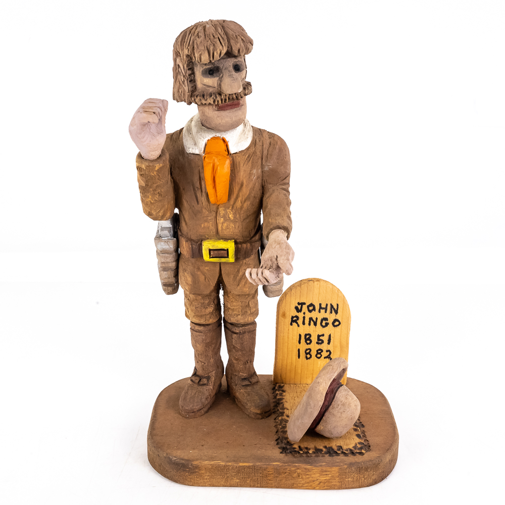 Hand-Carved Wooden Folk Art - John Ringo