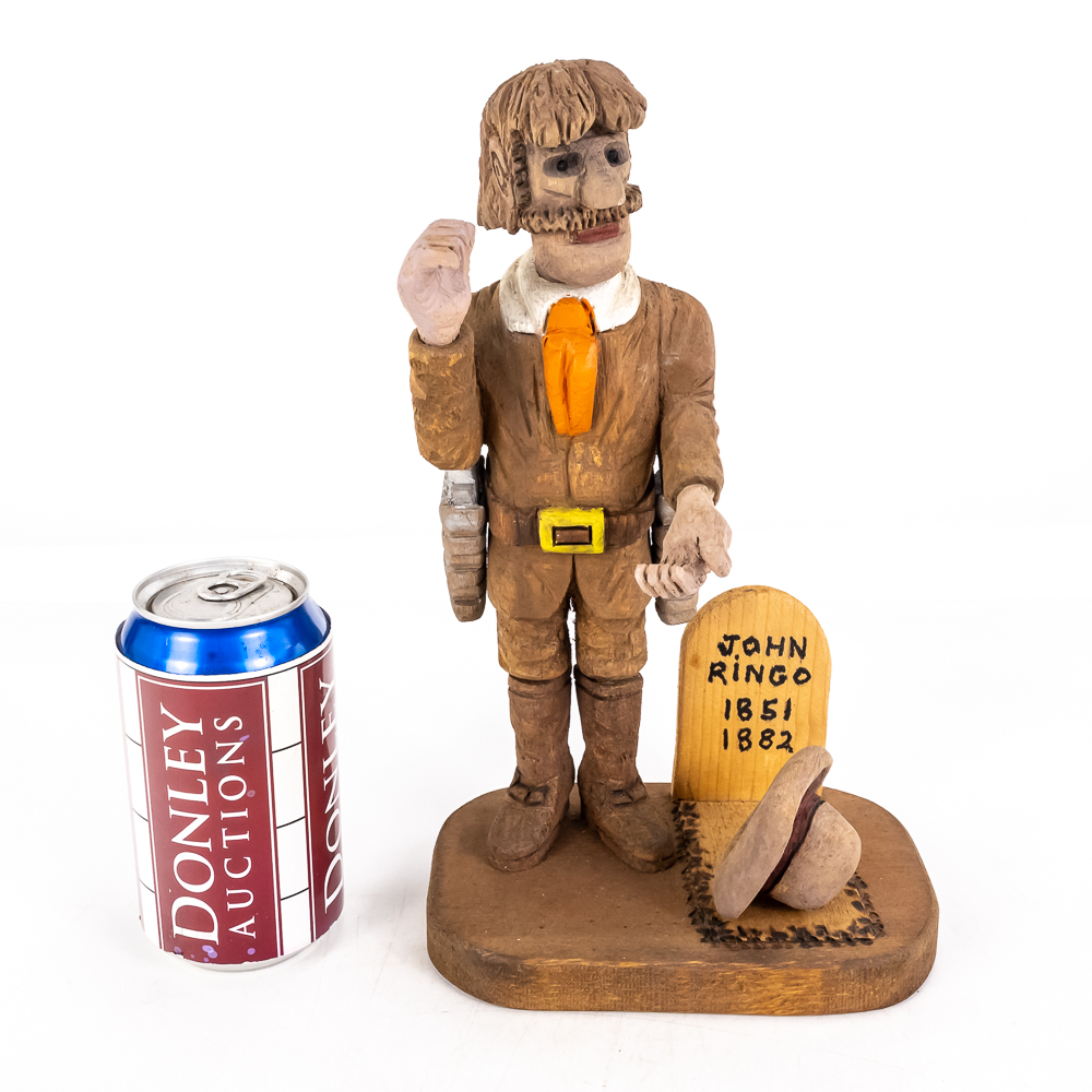 Hand-Carved Wooden Folk Art - John Ringo