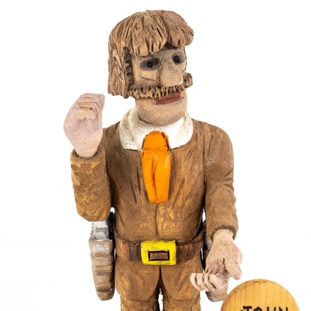 Hand-Carved Wooden Folk Art - John Ringo