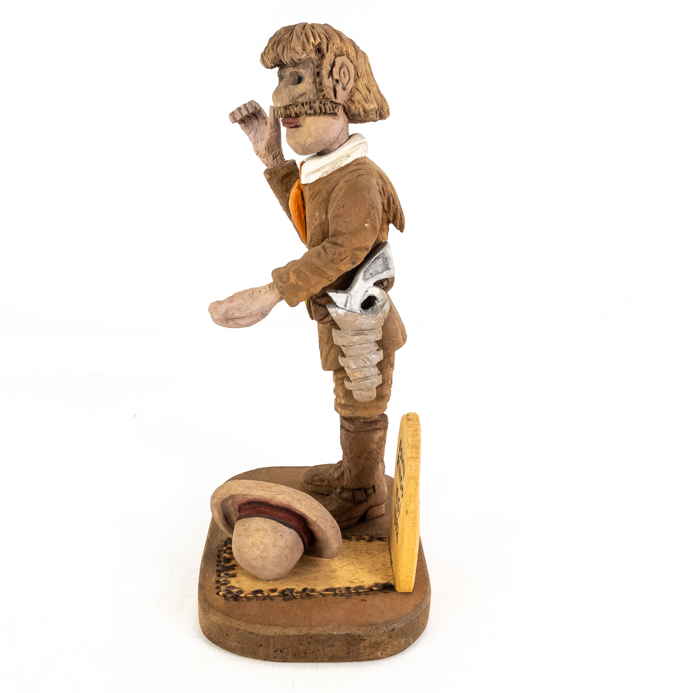 Hand-Carved Wooden Folk Art - John Ringo