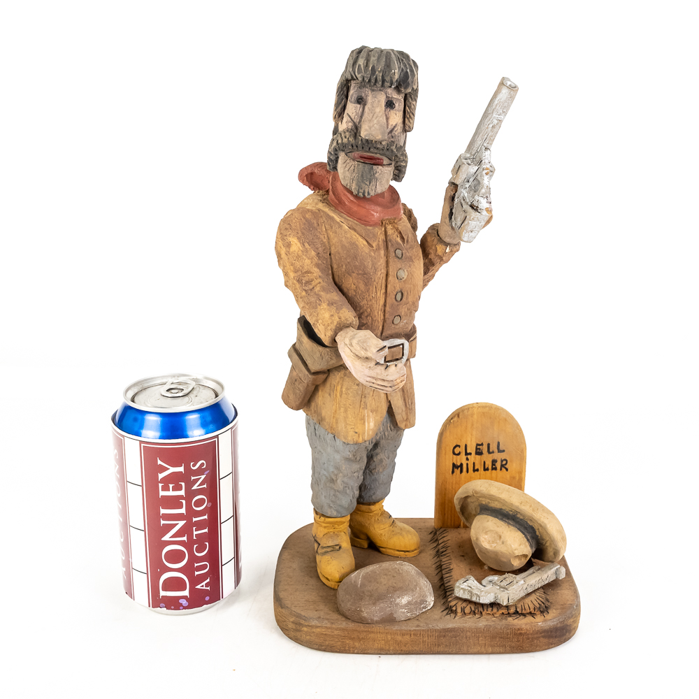 Hand-Carved Wooden Folk Art - Clell Miller