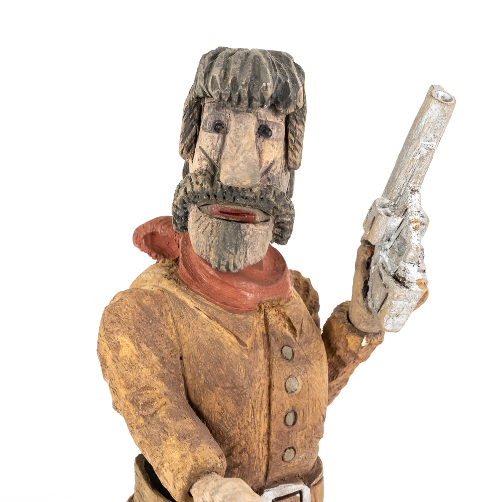 Hand-Carved Wooden Folk Art - Clell Miller