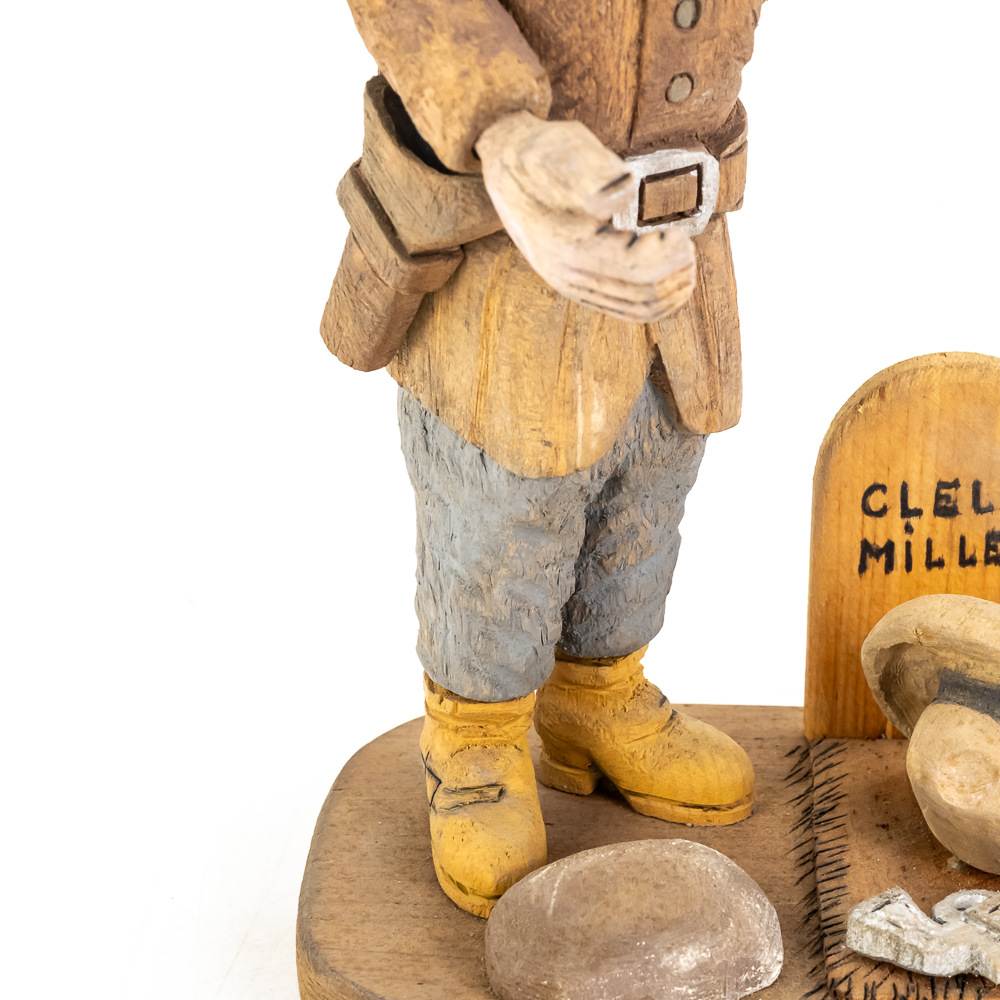 Hand-Carved Wooden Folk Art - Clell Miller