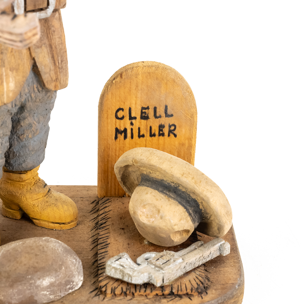 Hand-Carved Wooden Folk Art - Clell Miller