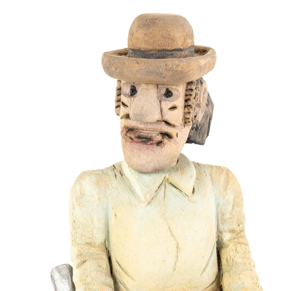 Hand-Carved Wooden Folk Art - Curly Bill Brocius