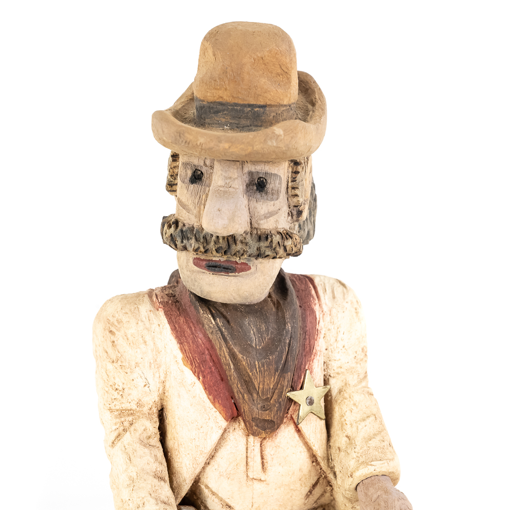Hand-Carved Wooden Folk Art - Pat Garrett