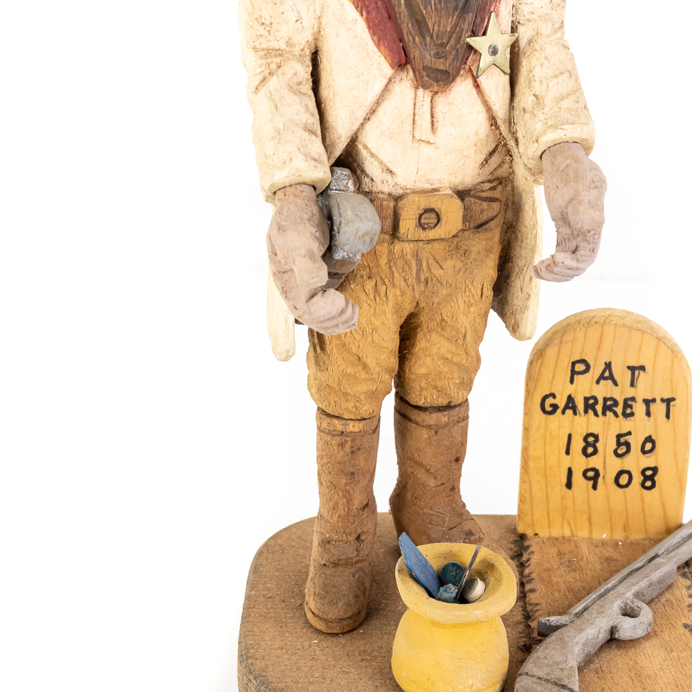 Hand-Carved Wooden Folk Art - Pat Garrett