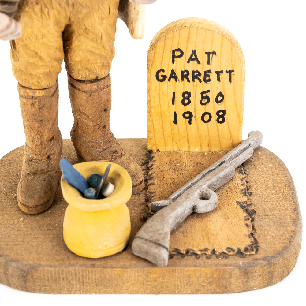Hand-Carved Wooden Folk Art - Pat Garrett