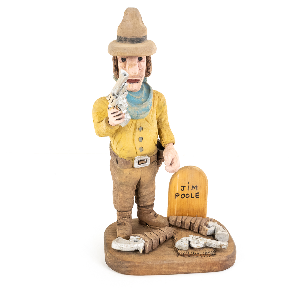 Hand-Carved Wooden Folk Art - Jim Poole