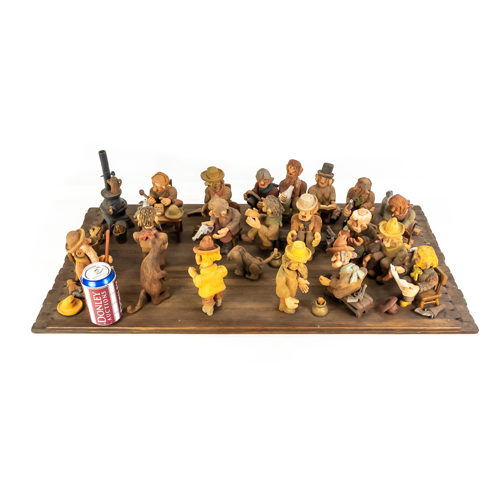 "Kangaroo Court " Wooden Diorama