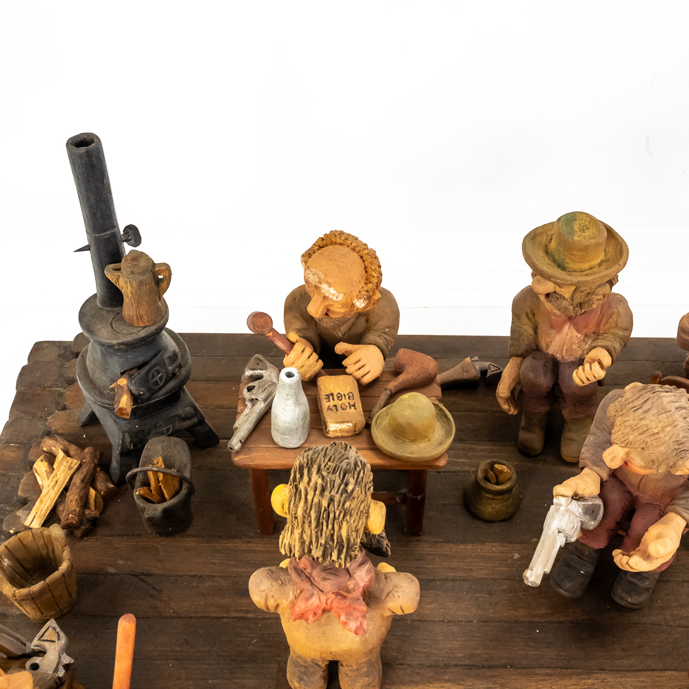 "Kangaroo Court " Wooden Diorama