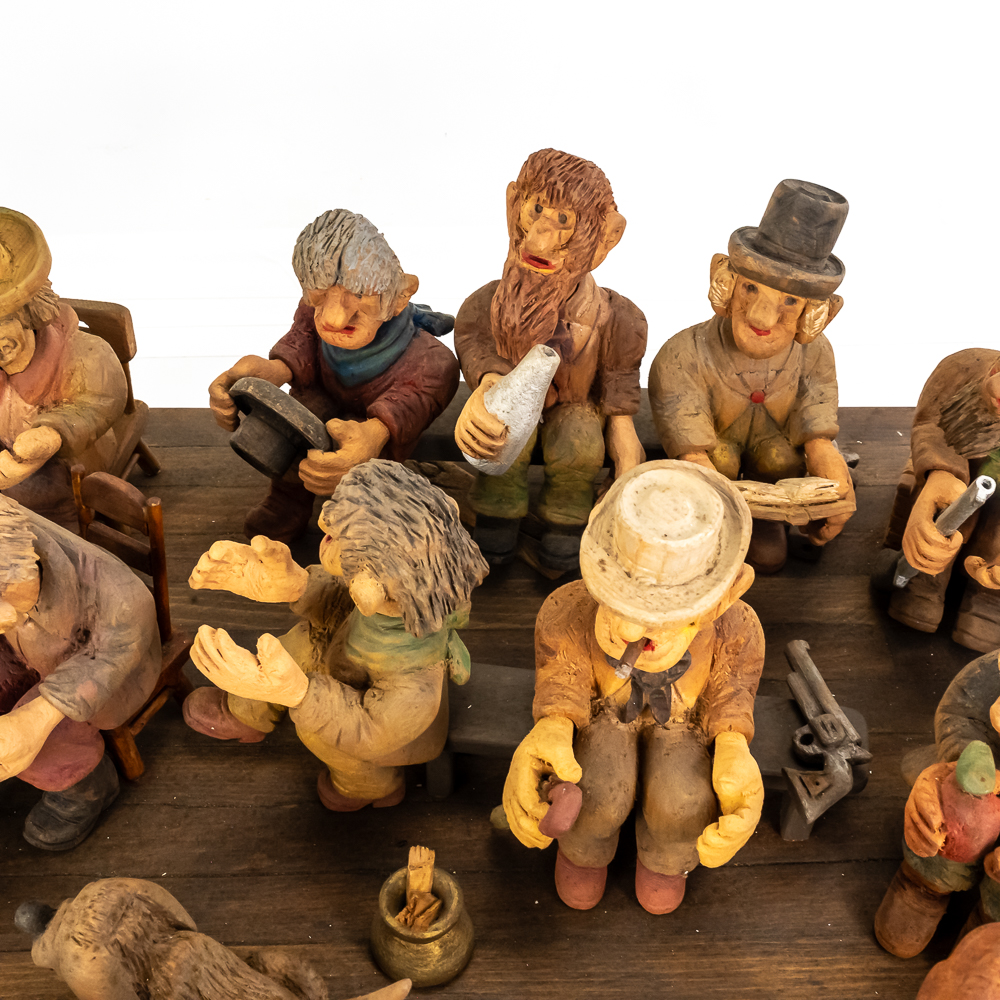 "Kangaroo Court " Wooden Diorama