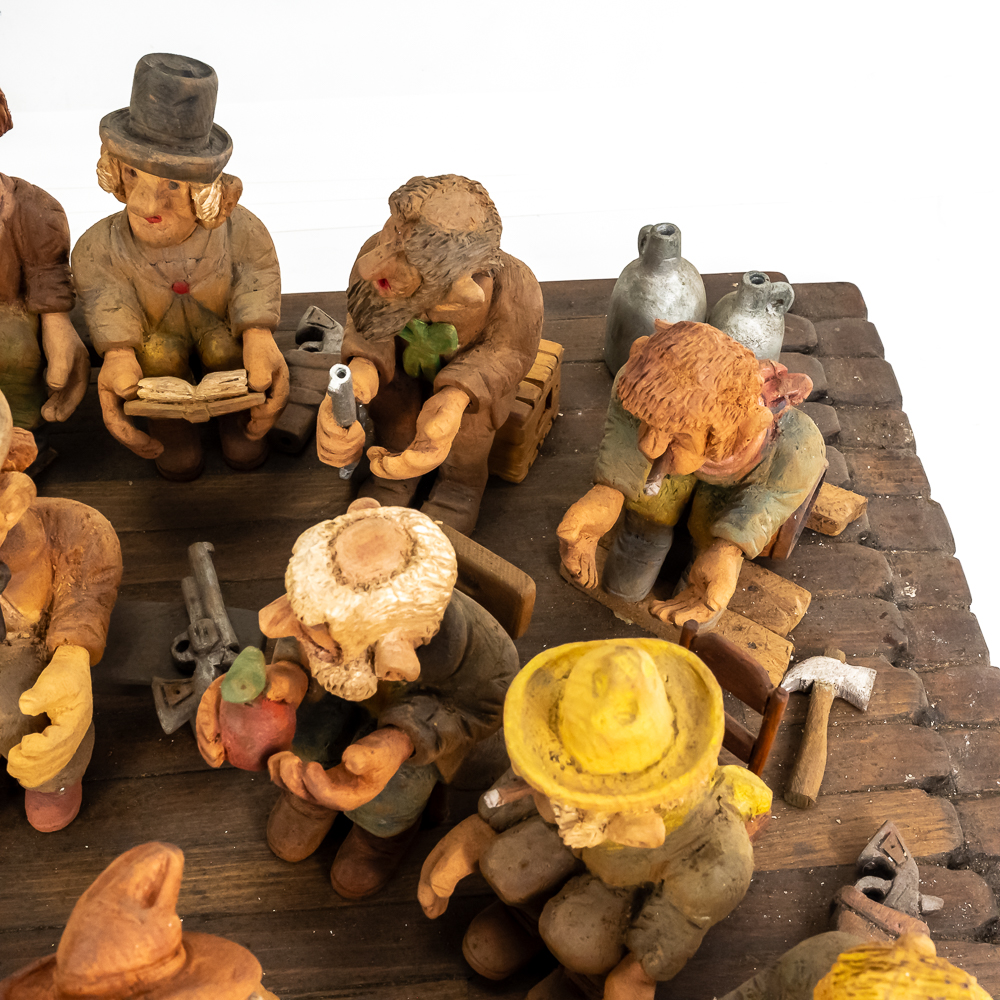 "Kangaroo Court " Wooden Diorama