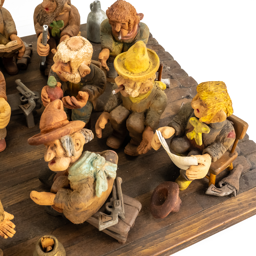 "Kangaroo Court " Wooden Diorama