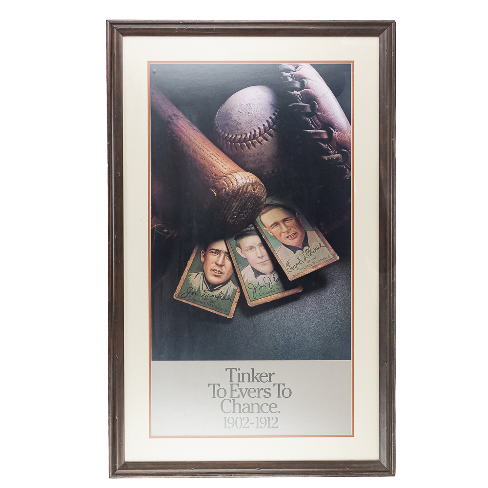 Chicago Cub Tinker to Evers to Chance Framed Print