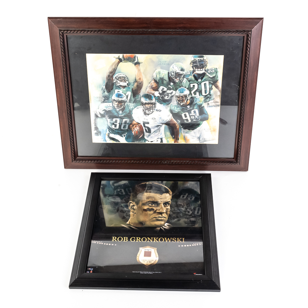 Rob Gronkowski LE Relic & Philadelphia Eagle Print