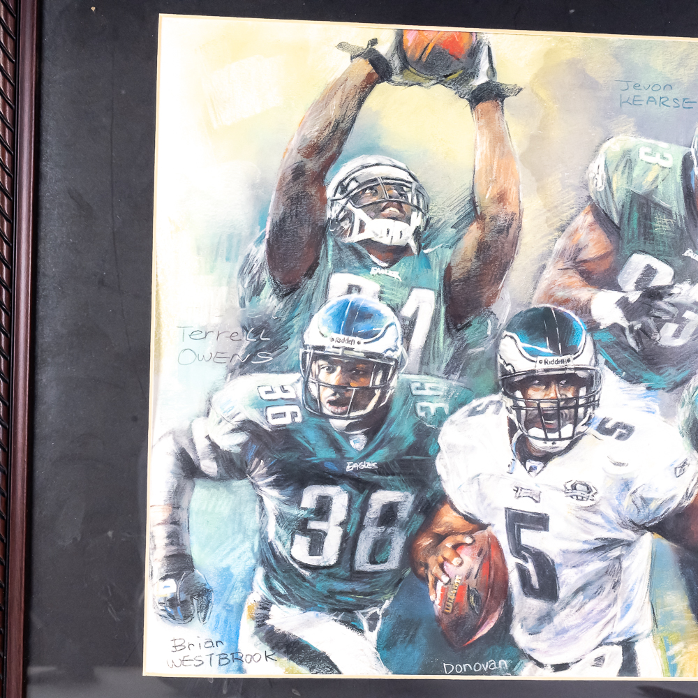 Rob Gronkowski LE Relic & Philadelphia Eagle Print