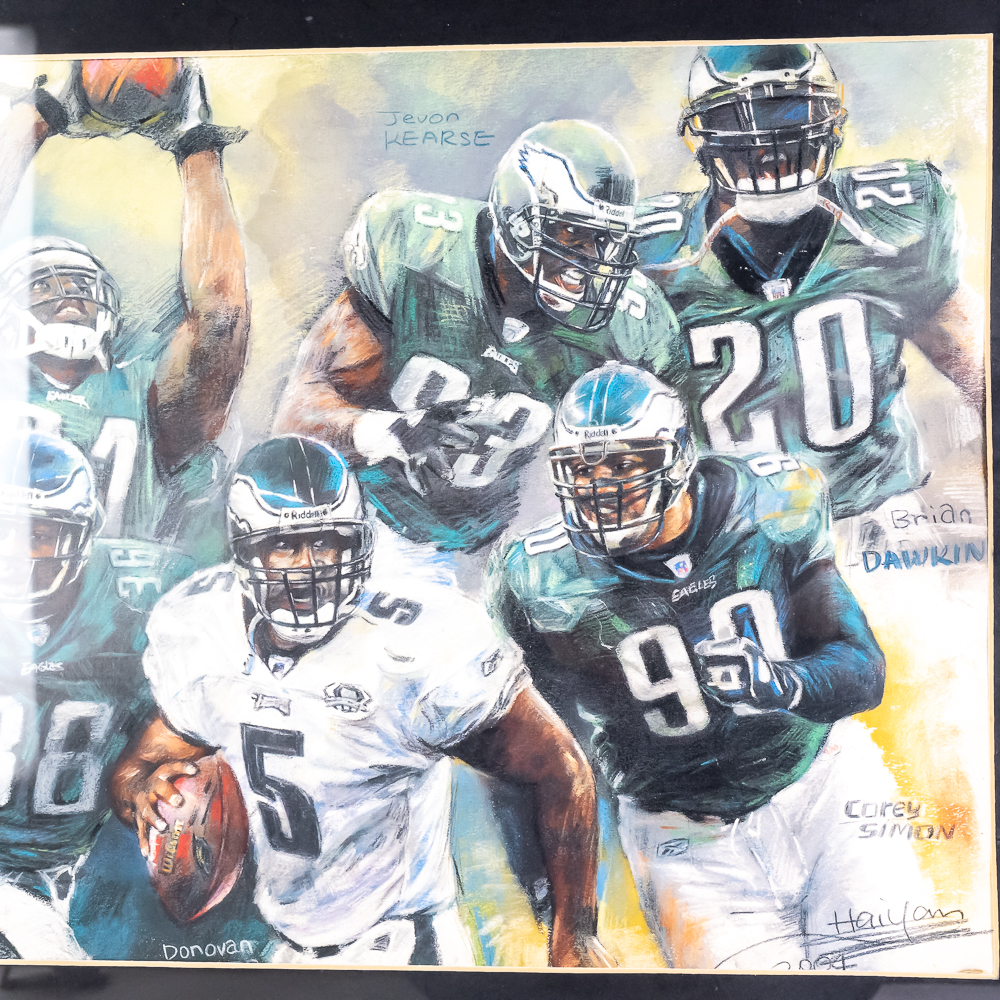 Rob Gronkowski LE Relic & Philadelphia Eagle Print