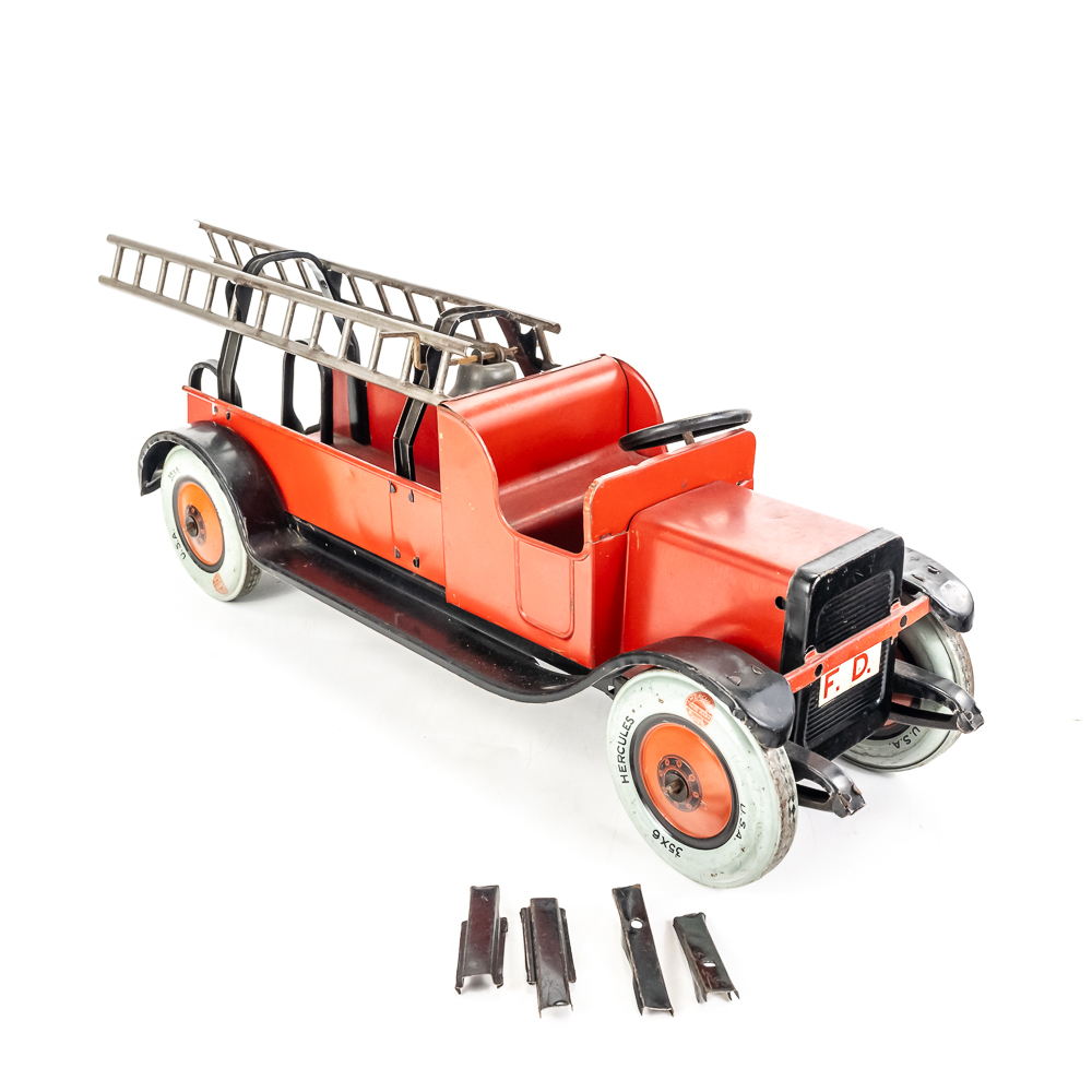 1926 J. Chein Fire Hercules Toy Hook Ladder Truck