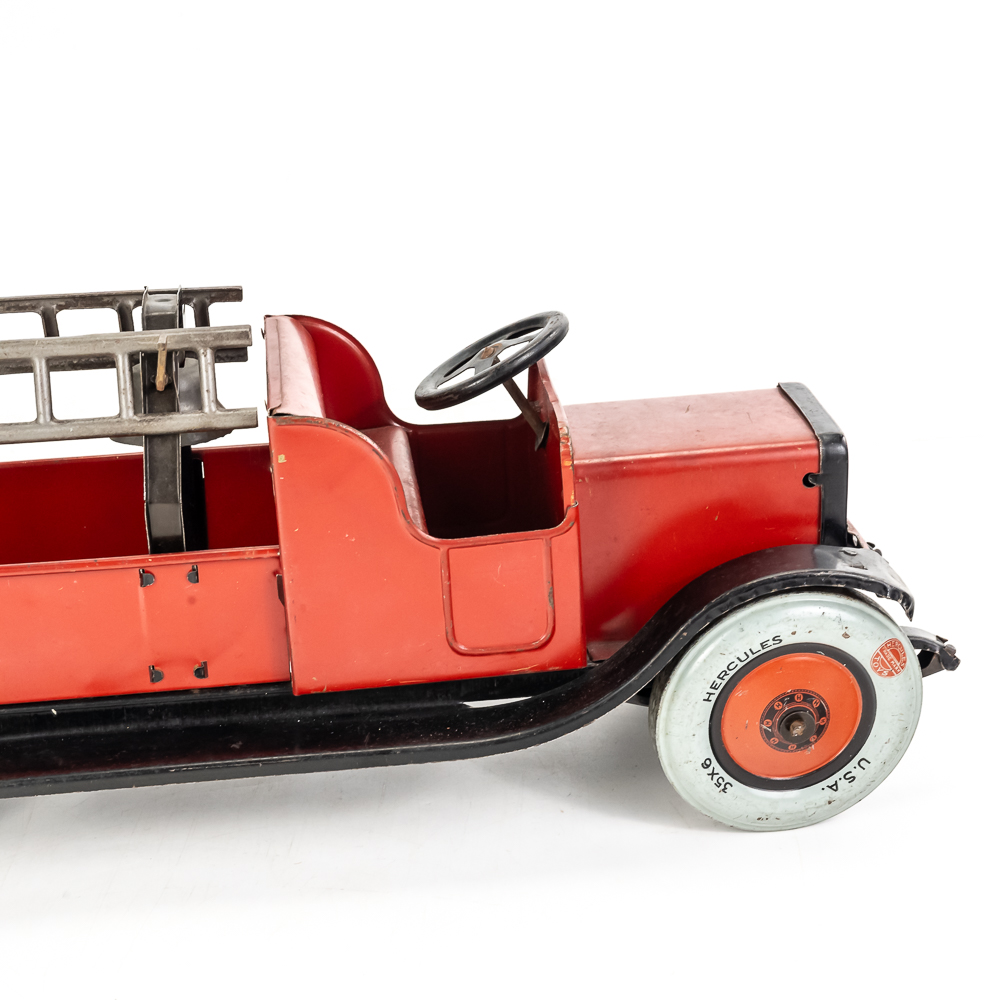 1926 J. Chein Fire Hercules Toy Hook Ladder Truck