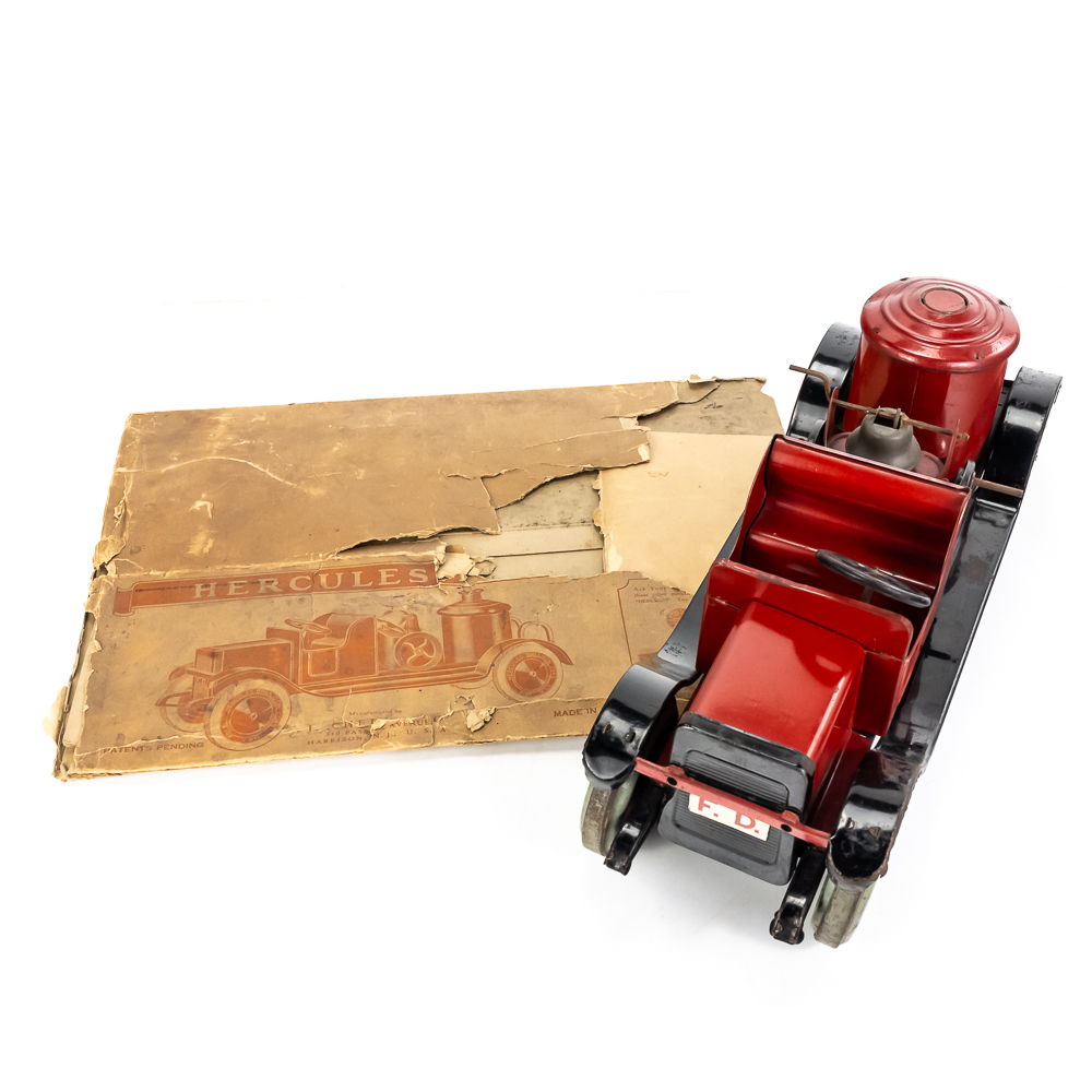 J. Chein Fire Pump Hercules Toy Fire Truck w Box