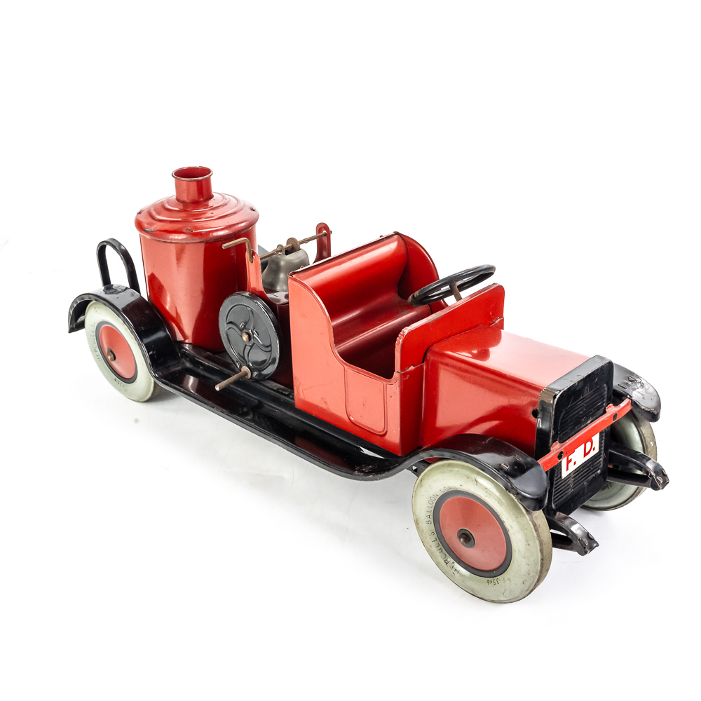 J. Chein Fire Pump Hercules Toy Fire Truck w Box